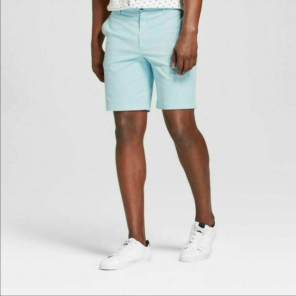 Goodfellow & Co. Men’s Linden Chino Short Light Blue Teal 36 10.5” Inseam